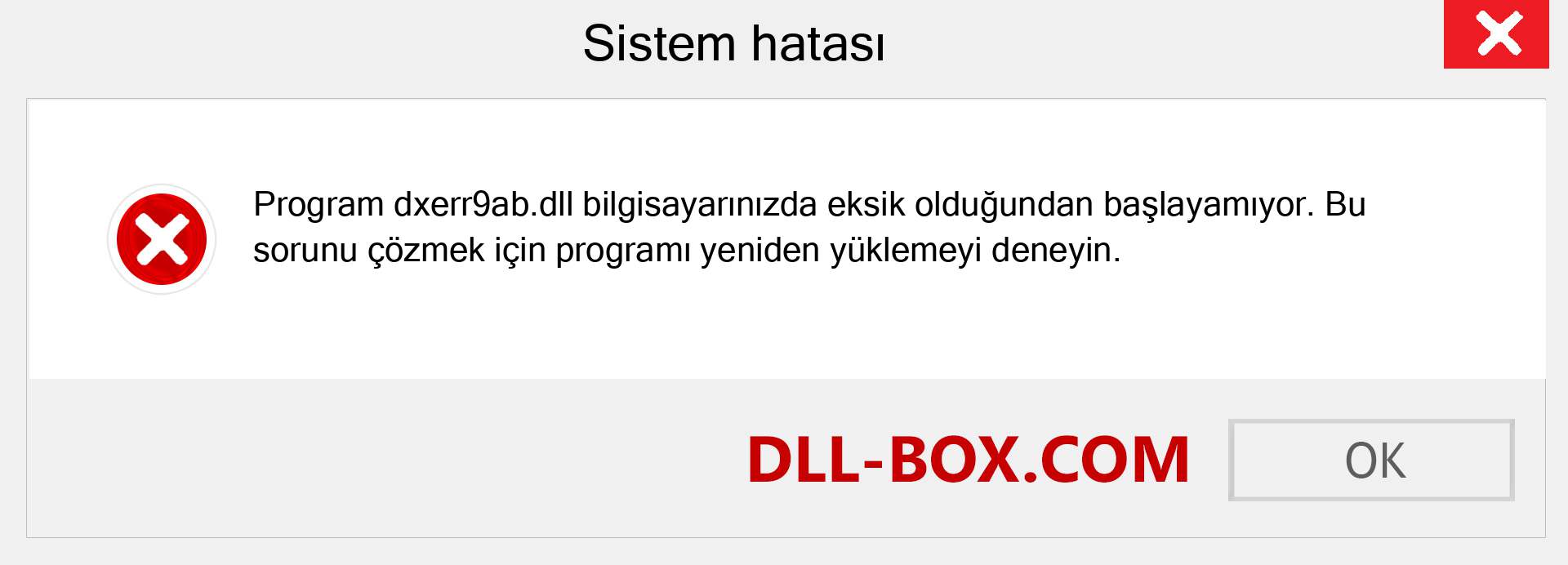 dxerr9ab.dll dosyası eksik mi? Windows 7, 8, 10 için İndirin - Windows'ta dxerr9ab dll Eksik Hatasını Düzeltin, fotoğraflar, resimler